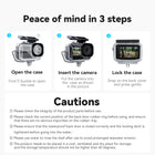 TELESIN 45 Meter Depth Waterproof Case for DJI Osmo Action 3 Action 4 Dive Housing