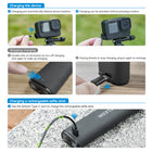 TELESIN Selfie Stick 10000mAh Battery with USB-C Cable for Action Camera