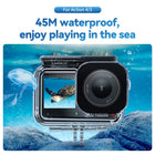 TELESIN 45 Meter Depth Waterproof Case for DJI Osmo Action 3 Action 4 Dive Housing