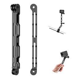 TELESIN Aluminum Extension Rod for Selfie Stick, 16.5cm Metal Pole Mount Extension Arm for Helmet and Action Camera