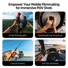 TELESIN Mobile Phone Magnetic Neck POV Mount | MagSafe Compatible Cell Phone Neck Holder Vlog Selfie Mount Hand Free Chest Stand for iPhone 16 15 14 13 12 Series Android Phones