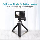 TELESIN Mini Desktop Selfie Stick Tripod for Action Camera, Compact Size Extendable Portable Length Adjustable GoPro DJI Action 2 Osmo Action Insta360 Sports Camera Tripod Stand