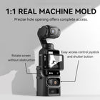 TELESIN Aluminum Alloy Quick Release Extension Frame For DJI Osmo Pocket 3 | Two Claw Adapter 1/4 Screw With Cold Shoe Interface