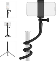 TELESIN Flexible Mount with Phone Holder for Action Camera and Mobile Phone