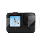TELESIN Tempered Glass HD Film Screen Protector for GoPro Hero 12 Hero 11 Hero 10 Hero 9 Black Tempered Glass for Screen and Lens, HD Film for Front LCD Display