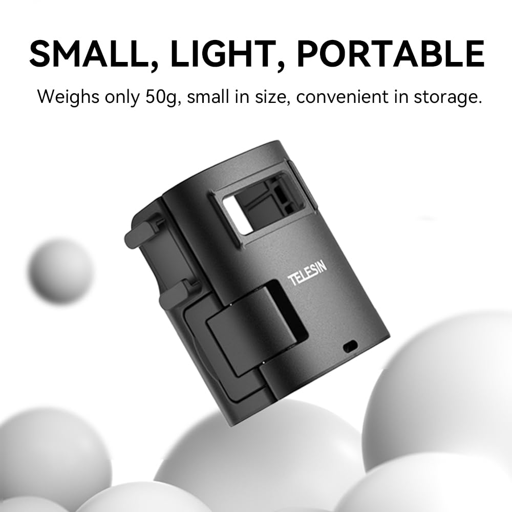 TELESIN Aluminum Alloy Quick Release Extension Frame For DJI Osmo Pocket 3 | Two Claw Adapter 1/4 Screw With Cold Shoe Interface