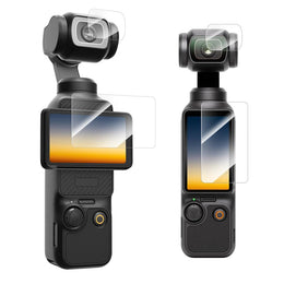 TELESIN 2-Pack Tempered Glass Set for DJI Osmo Pocket 3 | Ultra HD Protective Film, 9H Hardness, Scratch Resistant Pocket 3 Accessories