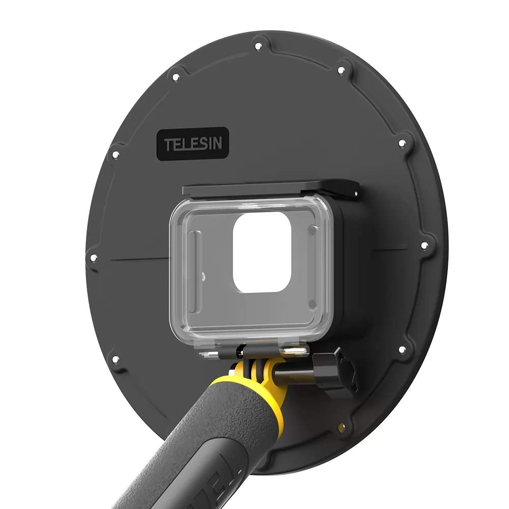 TELESIN Underwater Dome Port For GoPro HERO 11 HERO10 HERO9 With Floating Handle 30M Waterproof Housing