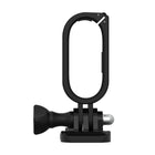 TELESIN Frame Case Mount for Insta360 GO2 Protective Case Camera Adapter with Mobile Base, Fixing Screw - Black