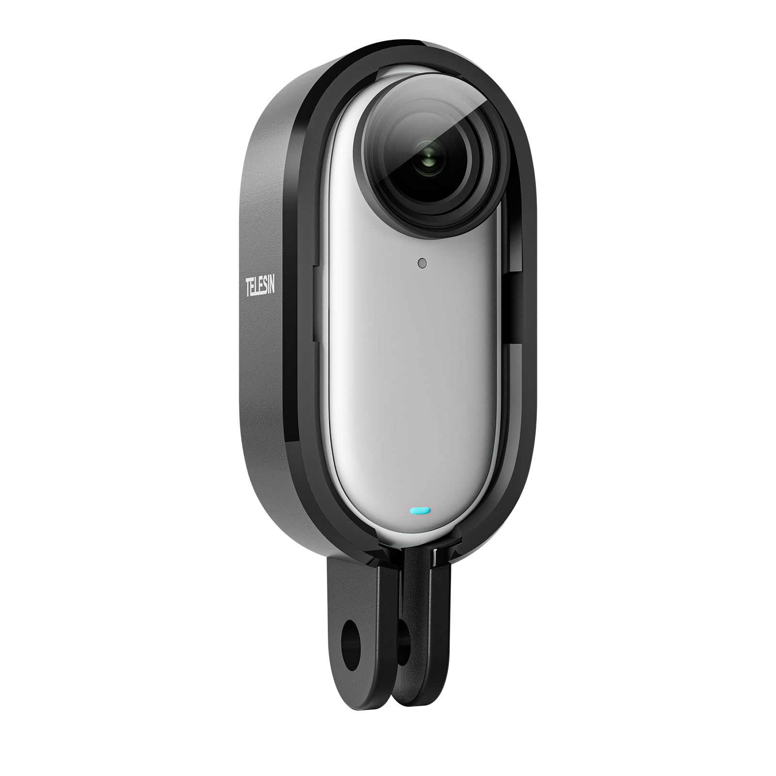 TELESIN Tripod Mount Adapter for Insta360 GO3 Action Camera | Plastic Frame Protective Mounting Case Compatible with Insta360 GO 3 Accessory