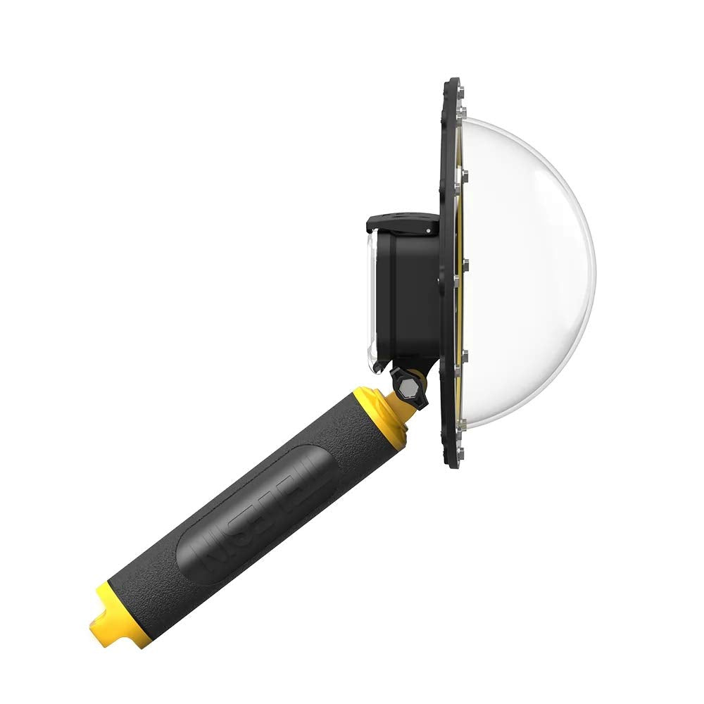 TELESIN Underwater Dome Port For GoPro HERO 11 HERO10 HERO9 With Floating Handle 30M Waterproof Housing