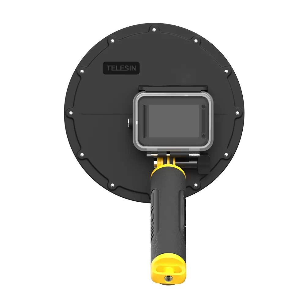 TELESIN Underwater Dome Port For GoPro HERO 11 HERO10 HERO9 With Floating Handle 30M Waterproof Housing