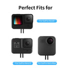 TELESIN Replacement Adapter Mount with 1/4 Tripod Connector Port Compatible with GoPro Hero 12 Hero 11 Hero 10 Hero 9 Hero 8 Max, Dual Interface Design for Straightly Mounting with Selfie Stick