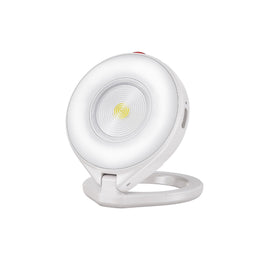 TELESIN Magnetic Mini Flashlight for Phone | Portable LED Flash Light Compatible with MagSafe, 15W 5000Lux 180° Adjustable with Bluetooth Control (White)