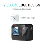 TELESIN Tempered Glass HD Film Screen Protector for GoPro Hero 12 Hero 11 Hero 10 Hero 9 Black Tempered Glass for Screen and Lens, HD Film for Front LCD Display