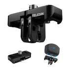 TELESIN Quick Release Base Mount For Insta360 X4 | Magnetic Aluminum Two-Claw Adapter with 1/4" Screw