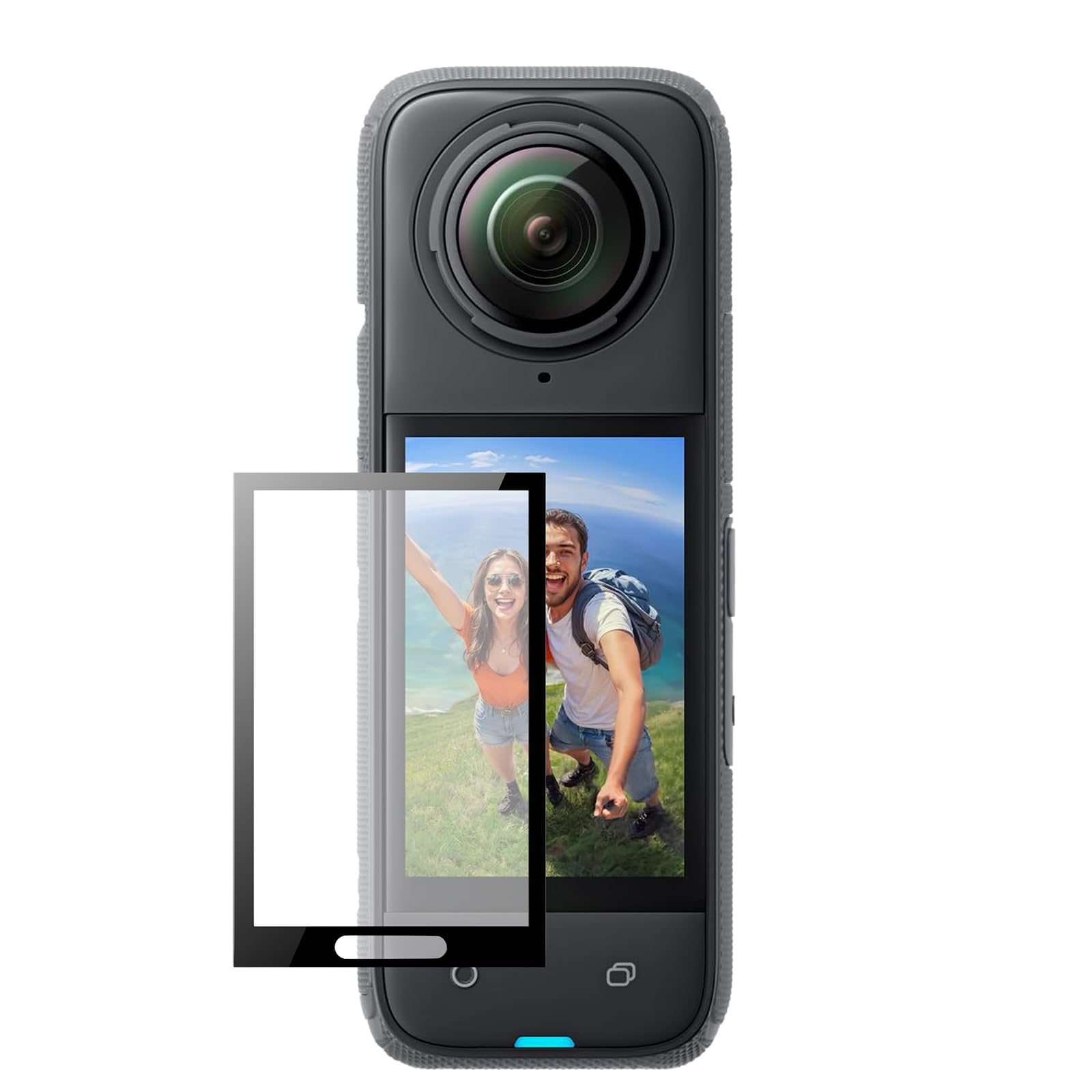 TELESIN Tempered Glass Screen Protector for Insta360 X4 | Anti-Fingerprint Screen Protection HD Film
