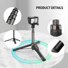 TELESIN Wireless Remote Control Selfie Stick for GoPro HERO13 HERO12 HERO11 HERO10 HERO9 GoPro Max with Phone Holder Clip and Tripod for Action Camera Mobile Phone
