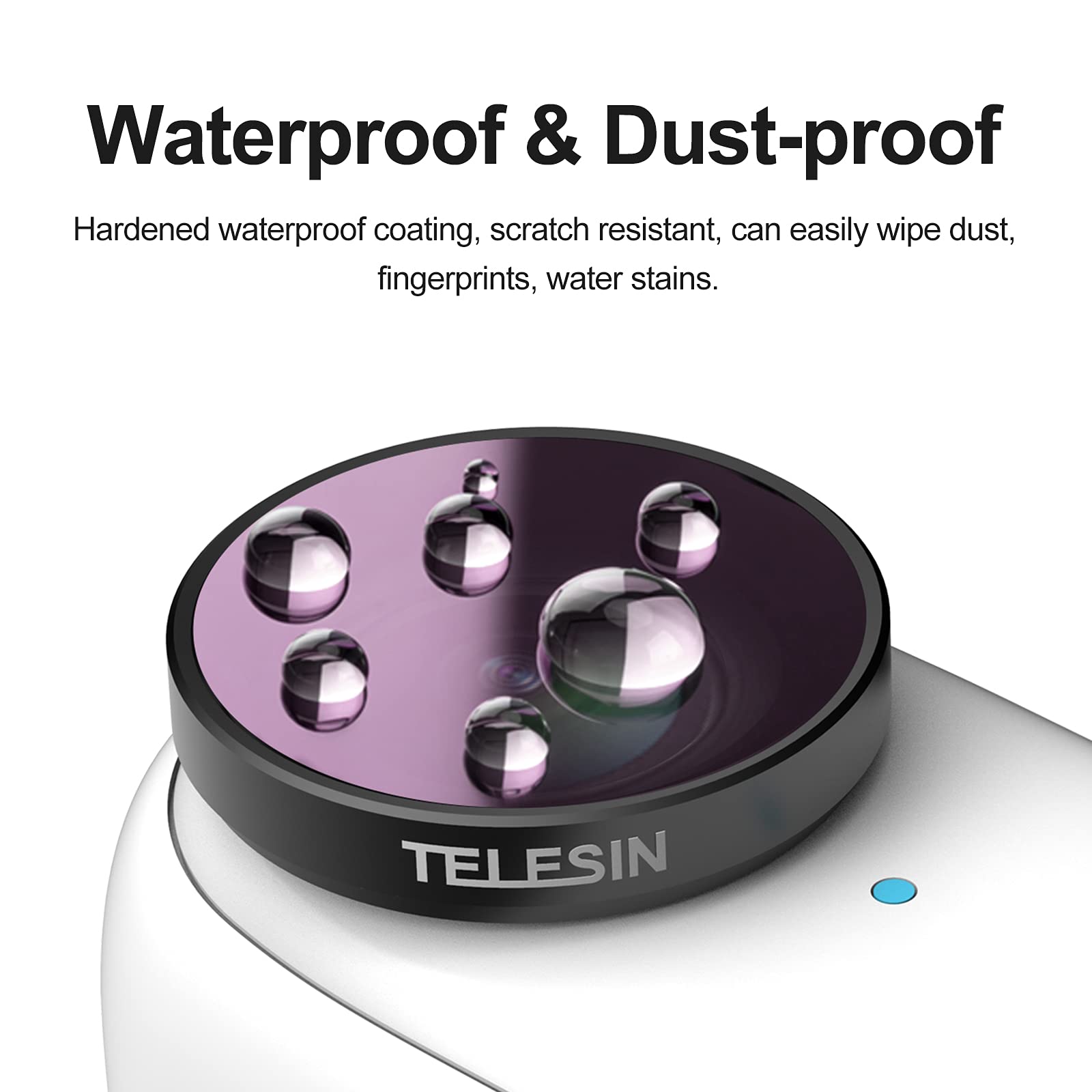 TELESIN Lens Filter Kit for Insta360 GO2 GO3 | 4-Pack CPL ND8 ND16 ND32 Neutral Density Polarizing Polarizer Filter Set Lens Protector for Insta360 go 2 go 3 Accessories