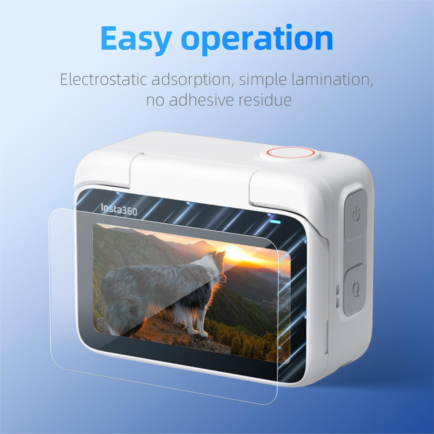 TELESIN Tempered Glass Screen & Lens Protector for Insta360 GO 3 Action Camera | HD Ultra Clear Waterproof Dust-proof Anti-Scratch for Insta360 GO3 Accessories