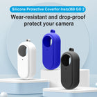 TELESIN Silicon Case for Insta360 GO 2 Rubber Sleeve Case with Lanyard Silicone Protective Cover Insta360 GO2 Accessory - Black