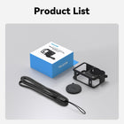 TELESIN Silicone Protective Case with Lens Cap & Lanyard for DJI Osmo Action 6 | Anti-Scratch Soft Cover Dustproof Protection for Action 6 (Black)