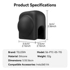 TELESIN Silicone Lens Protection Cover for Insta360 X4 | Waterproof Elastic Lens Hood X4 ElectronGeek