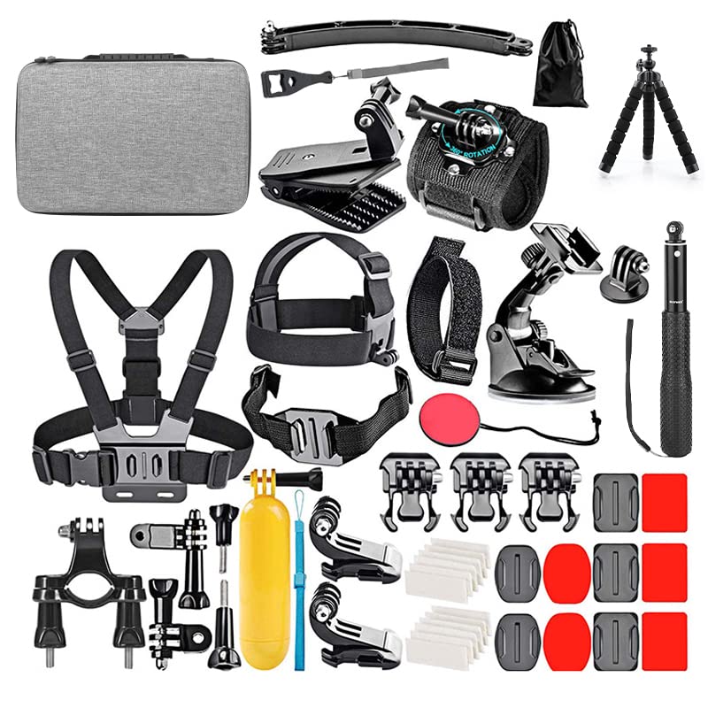 50 in 1 Action Camera Accesories Kit Compatible with GoPro Insta360 DJI Action 2 Camera Accessory kit