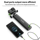 TELESIN Selfie Stick 10000mAh Battery with USB-C Cable for Action Camera