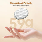 TELESIN Magnetic Suction Phone Mount | Anti-Slip Mirror Shower Hands-Free Phone Holder Compatible with MagSafe iPhone 17 16 15 14 13 12 & Magnetic Phone Case