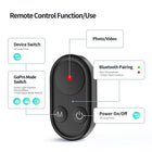 TELESIN Wireless Remote Control Selfie Stick for GoPro HERO13 HERO12 HERO11 HERO10 HERO9 GoPro Max with Phone Holder Clip and Tripod for Action Camera Mobile Phone