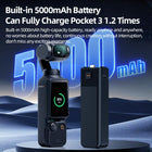 LKTOP Osmo Pocket 3/4 Battery Handle Grip | Built-in 5000mAh Battery 22.5W Fast Charging with Reserved 1/4” Thread Hole Compatible with DJI Pocket 3/4
