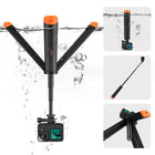 TELESIN Floating Hand Grip Tripod Waterproof Extendable Selfie Stick for GoPro Insta360 DJI Osmo Action Camera