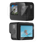 TELESIN Tempered Glass HD Film Screen Protector for GoPro Hero 12 Hero 11 Hero 10 Hero 9 Black Tempered Glass for Screen and Lens, HD Film for Front LCD Display