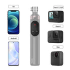 TELESIN Wireless Remote Control Selfie Stick for GoPro HERO11 HERO10 HERO9 GoPro Max with Phone Holder Clip and Tripod for Action Camera Mobile Phone TE-RCSS-001-1, 60CM