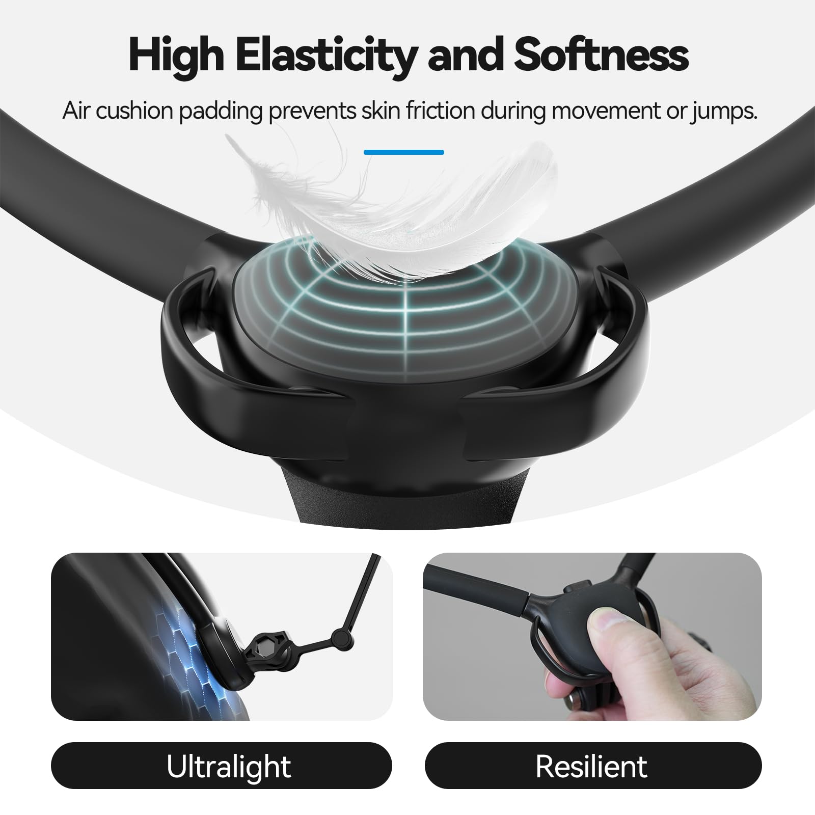 TELESIN Neck Mount SE2.0 with Air Cushion Chest Strap Mount | Hand Free POV Video Vlog Neck Holder for GoPro HERO Insta360 X4 Ace Pro DJI Action 3 4 5 Pro Osmo Pocket Action Camera