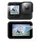 TELESIN Tempered Glass Screen Protector for GoPro HERO13 | HD Transparent Screen Lens Full Coverage Protective Film Set for GoPro 13