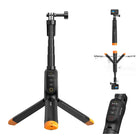 TELESIN 3-in-1 Bluetooth Remote Control Floating Tripod for GoPro HERO13/12/11/10/9/Max | 15 Meter Depth Waterproof Extendable Selfie Stick Hand Grip with Signal Booster