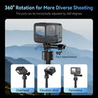 TELESIN Shorty Power Grip Rechargeable Selfie Stick with Remote Control for GoPro HERO13/12/11/10/9/MAX | 5000mAh Battery Tripod Stand Extension