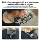 TELESIN Magnetic Neck POV Mount for Mobile Phone | Cell Phone Neck Holder Vlog Selfie Mount Hand Free Chest Stand Strap for iPhone 15 14 13 12 Series Android Phones - Grey