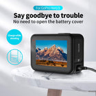 TELESIN Removable Metal Battery Door Compatible with GoPro Hero 9 Black Side Cover Replacement
