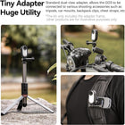 TELESIN Tripod Mount Adapter for Insta360 GO3 Action Camera | Plastic Frame Protective Mounting Case Compatible with Insta360 GO 3 Accessory