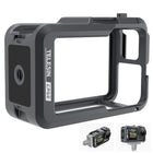 TELESIN Metal Cage for DJI Osmo Action 3 & Action 4 | Quick Release | Dual Cold Shoe Mount | Aluminum Alloy | Vertical & Horizontal Angle