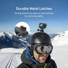 TELESIN Magnetic Quick Release Adapter Mount for DJI Osmo Nano, Osmo Action 6 | Adapter Base with Hyper-Magnetic Force and Metal Latches, Shock-Absorbing Silicone Pad for DJI Osmo Nano, Osmo Action 6