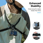 TELESIN Neck Mount SE2.0 with Air Cushion Chest Strap Mount | Hand Free POV Video Vlog Neck Holder for GoPro HERO Insta360 X4 Ace Pro DJI Action 3 4 5 Pro Osmo Pocket Action Camera