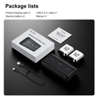 TELESIN 2-Pack Stamina Battery and Pocket Storage Charging Box Bundle for GoPro HERO12/11/10/9 Multifunctional with Flat Design