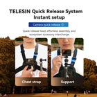 TELESIN S2 Upgraded Quick Release Chest Mount Compatible with GoPro Insta360 DJI Osmo | Action Camera Chest Strap Harness