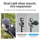 TELESIN Metal Cage for DJI Osmo Action 3 & Action 4 | Quick Release | Dual Cold Shoe Mount | Aluminum Alloy | Vertical & Horizontal Angle