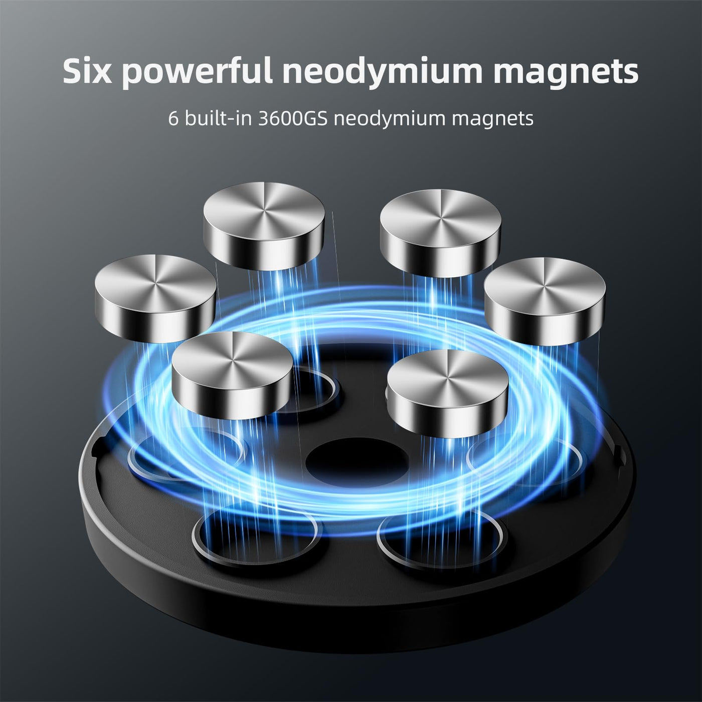 TELESIN Aluminum Alloy Magnetic Camera Mount | 360 Rotation Magic Arm Car Body Magnet Metal Attachment for GoPro Insta360 DJI Action Camera