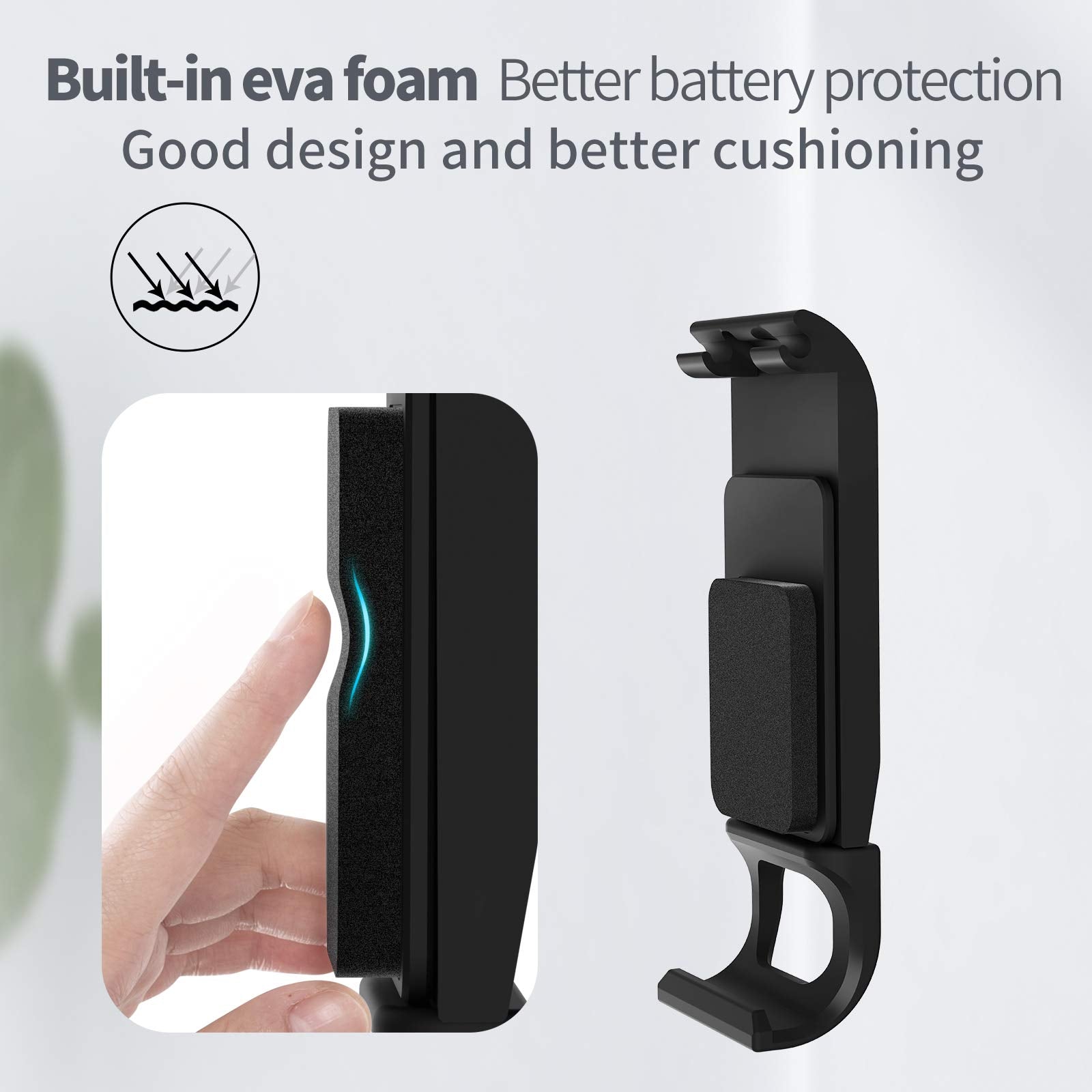 TELESIN Removable Metal Battery Door Compatible with GoPro Hero 9 Black Side Cover Replacement
